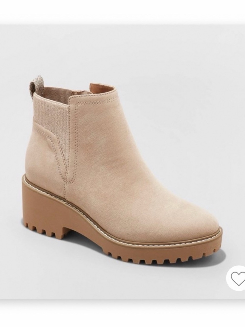 Universal Thread Taci Beige Chunky Sole Pull On Booties - Women